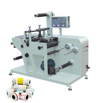 Machine à rembobiner pour film d'étiquettes adhésives, matériau composite, découpeuse de papier imprimé, largeur 320, vente d'usine 