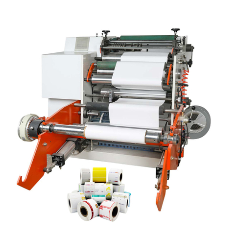 Machine de rembobinage de découpeuse de feuille froide de film pvc pp d'étiquette adhésive de largeur 800, vente d'usine 