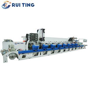 Machine d'impression flexo de pompe &agrave; encre en ligne avec unit&eacute; de coupe et de tranche rotative